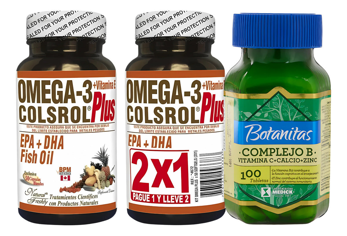 Omega 3 Colsrol  Plus Y Complejo B (Copia)