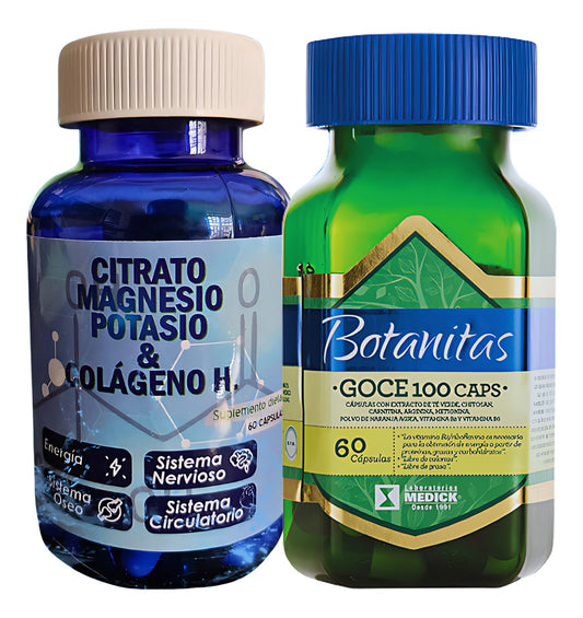 Magnesio Potasio Colágeno Goce 100caps