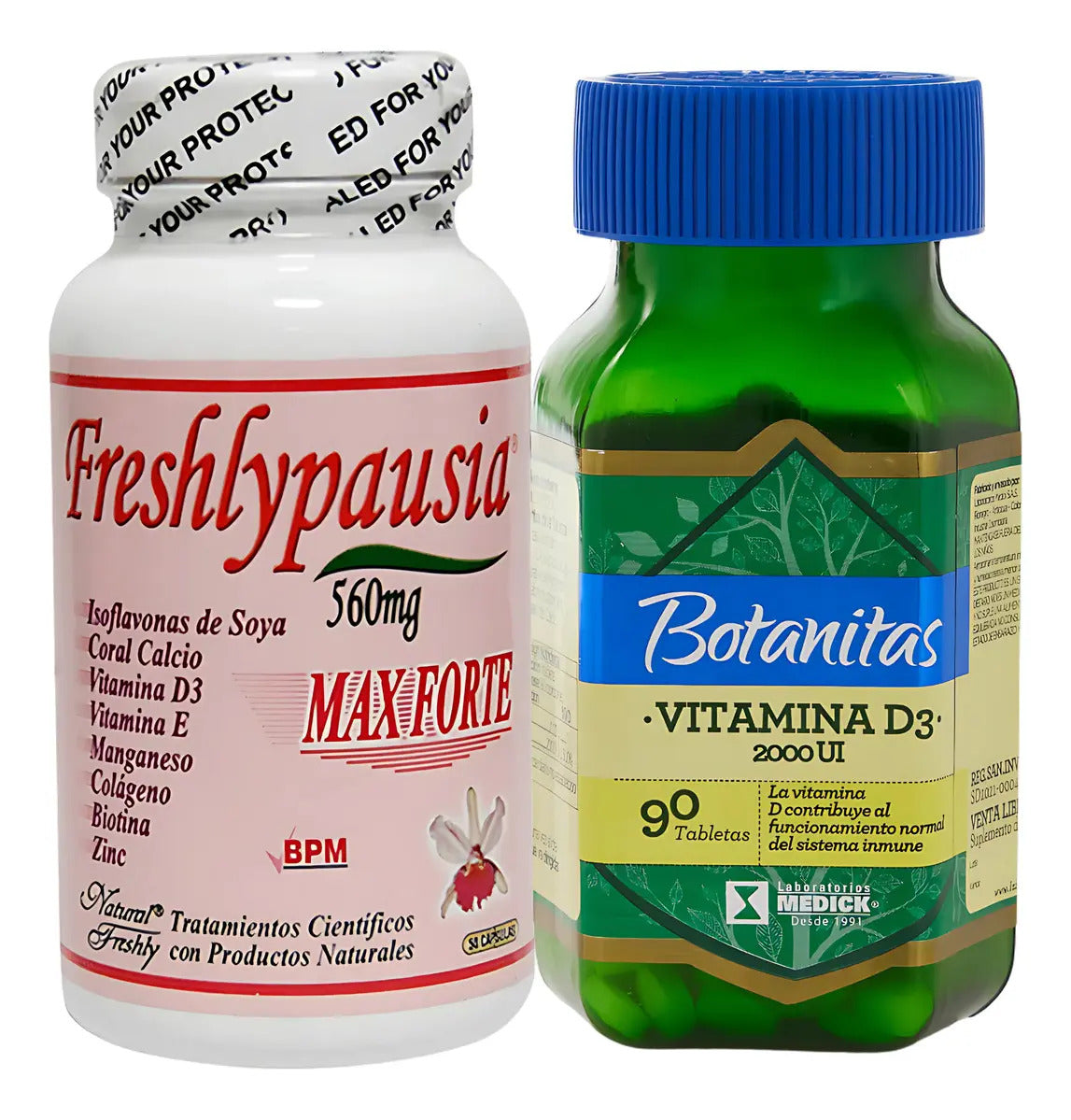 Kit Apoyo Hormonal Y Salud Ósea  Freshlypausia D3