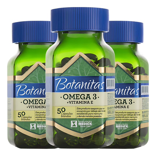 Omega 3 Botanitas + Vitamina E Natural