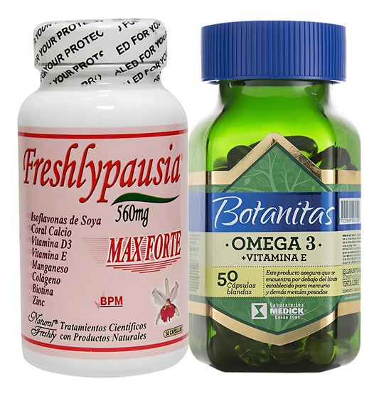Suplemento Menopausia Freshlypausia Natural Freshly Y Omega 3 Botanitas