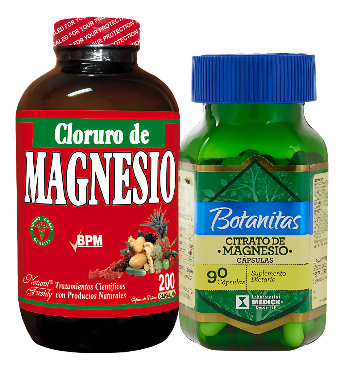 Kit Magnesio Total Citrato Cloruro Natural