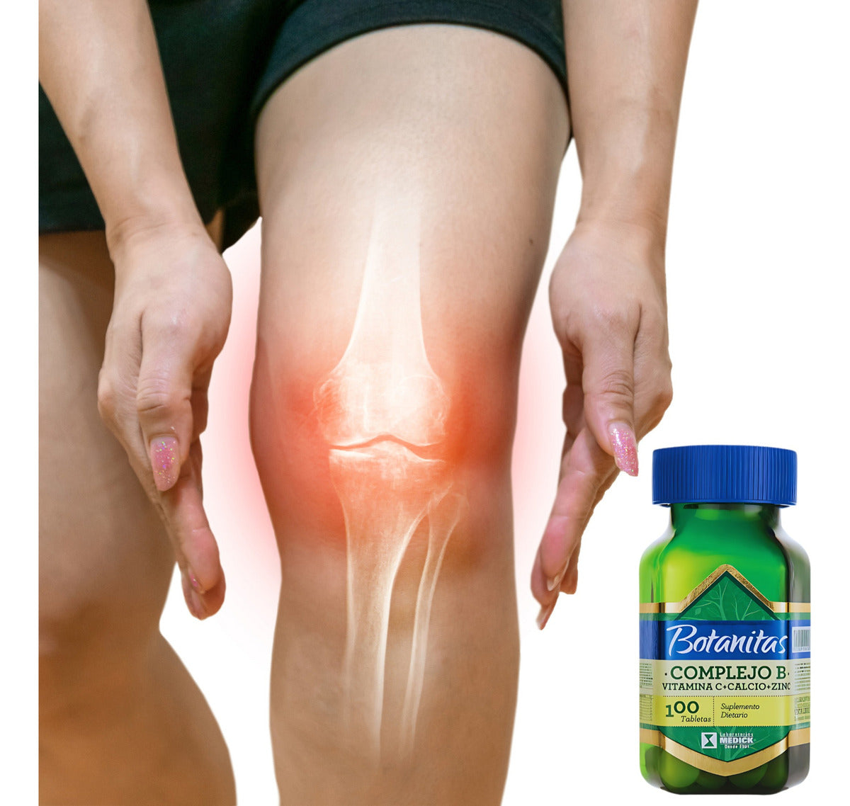 Complejo B + Vitamina C + Calcio + Zinc Marca Botanitas