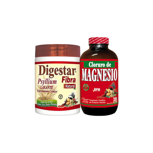 Kit Digestar Fibra + Cloruro De Magnesio Natural
