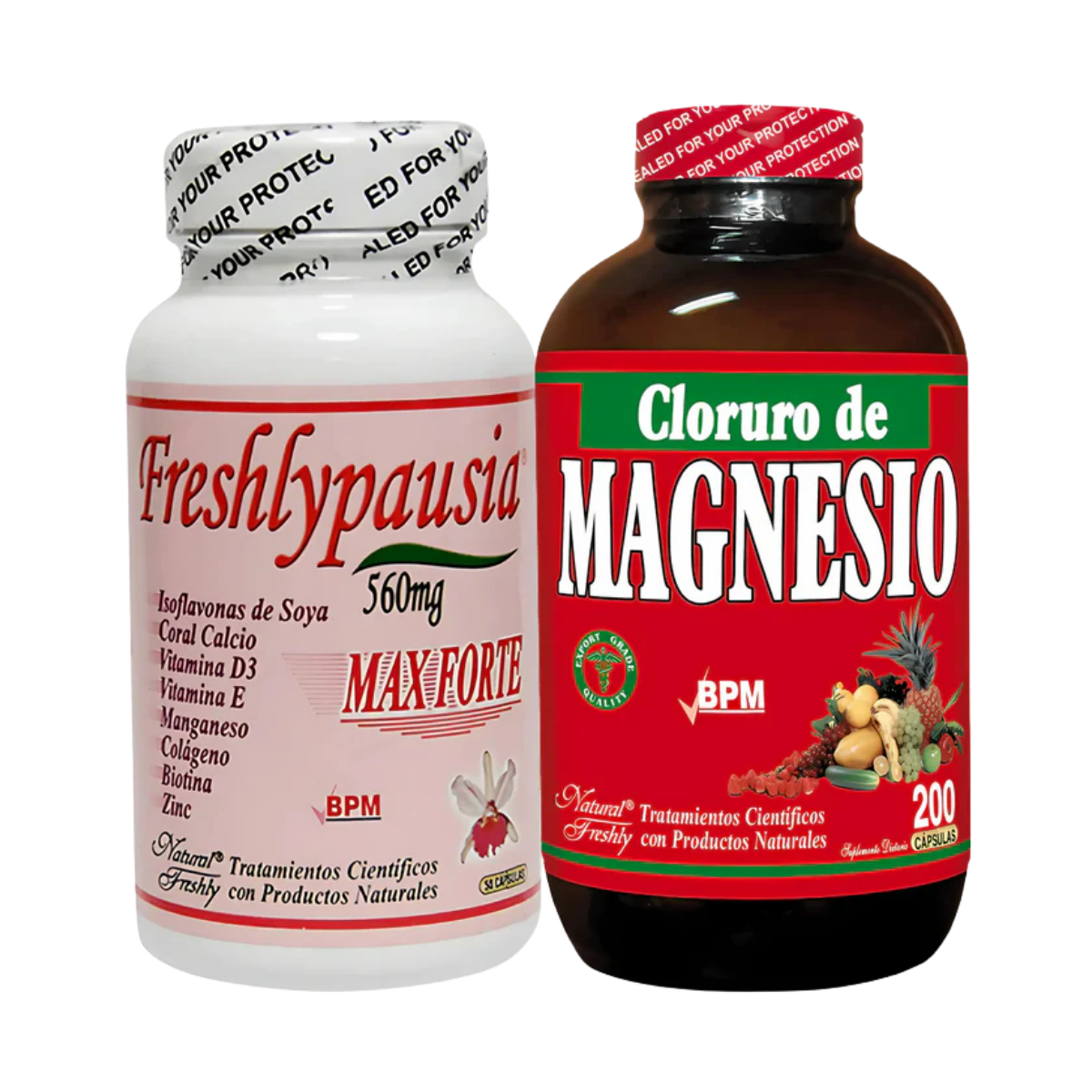 Suplemento Menopausia Freshlypausia Y Cloruro De Magnesio Natural Freshly
