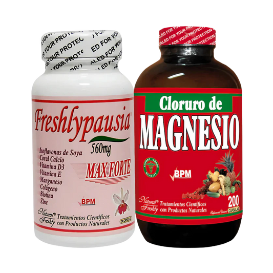 Suplemento Menopausia Freshlypausia Y Cloruro De Magnesio Natural Freshly