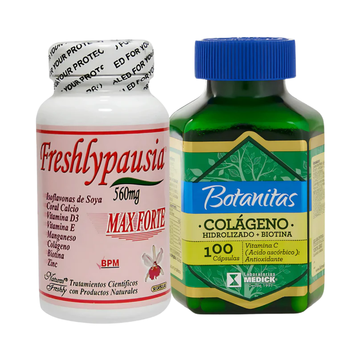 Suplemento Menopausia Freshlypausia Y Colageno Hidrolizado Con Biotina