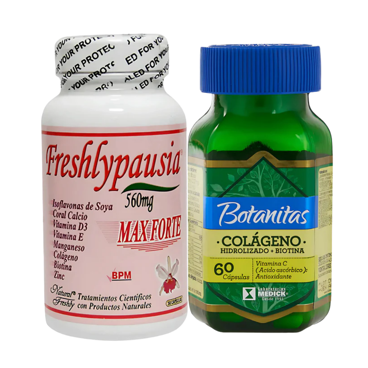 Suplemento Menopausia Freshlypausia Y Colageno Hidrolizado Biotina