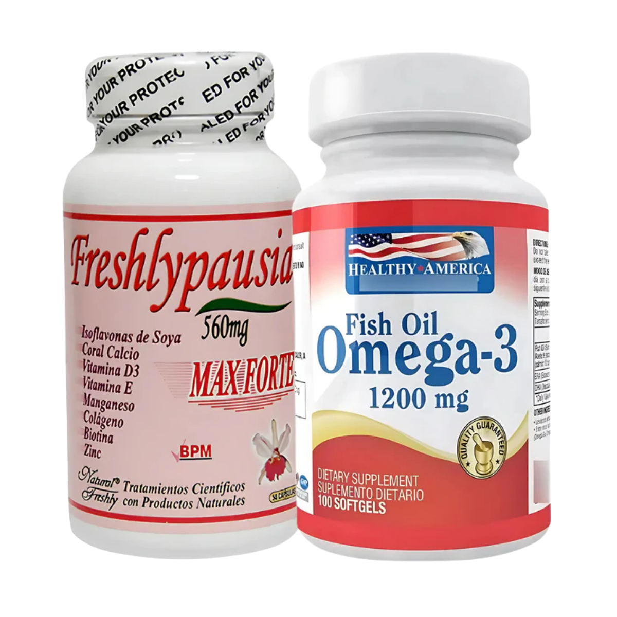Suplemento Menopausia Freshlypausia Natural Freshly Y Omega 3 100 Healthy America