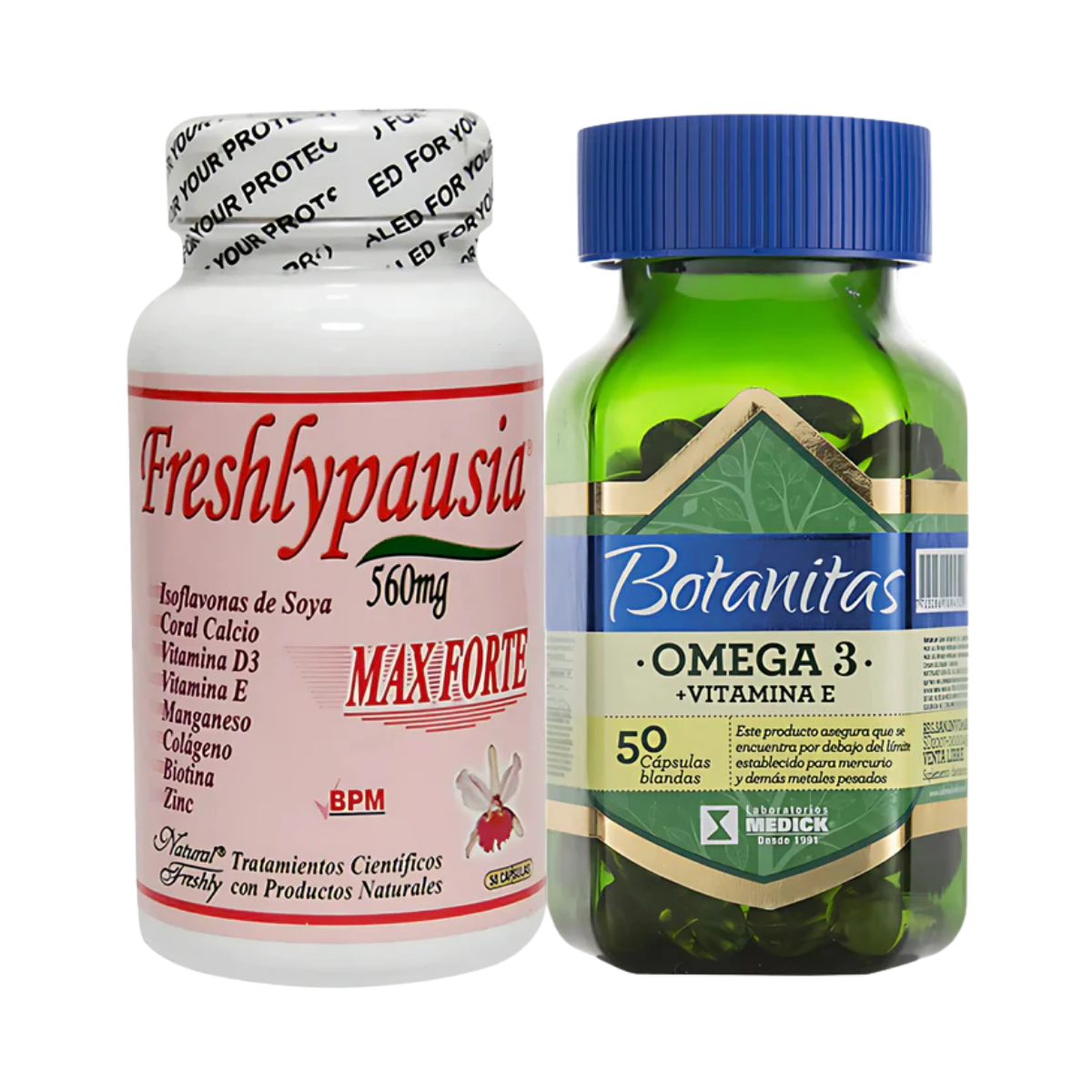Suplemento Menopausia Freshlypausia Natural Freshly Y Omega 3 Botanitas