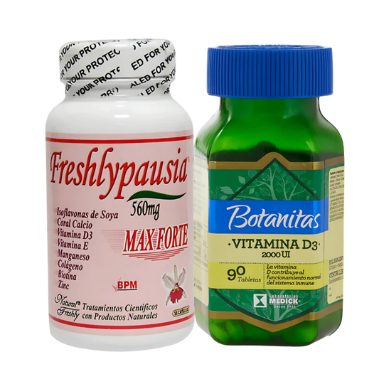 Kit Apoyo Hormonal Y Salud Ósea  Freshlypausia D3