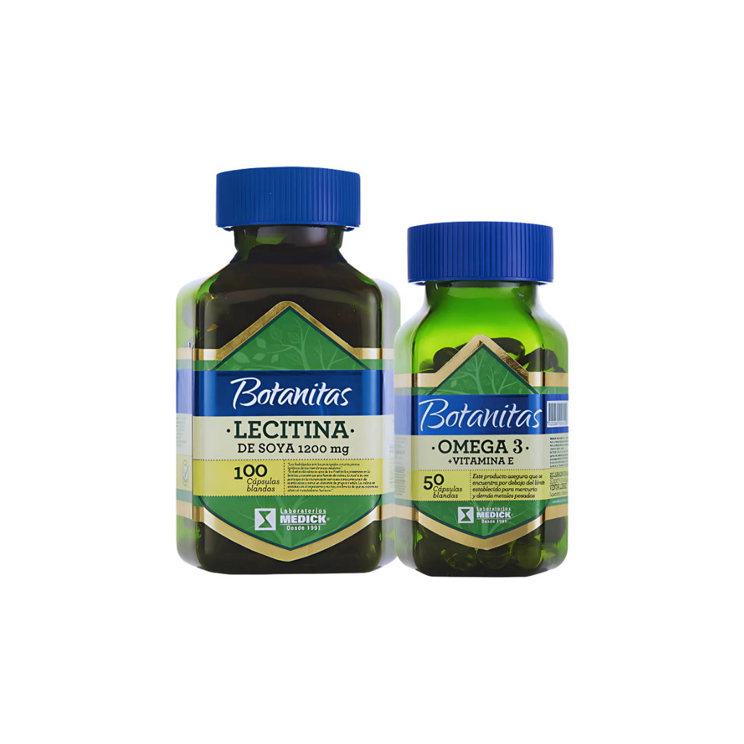 Lecitina De Soya 1200mg + Omega 3 Natural
