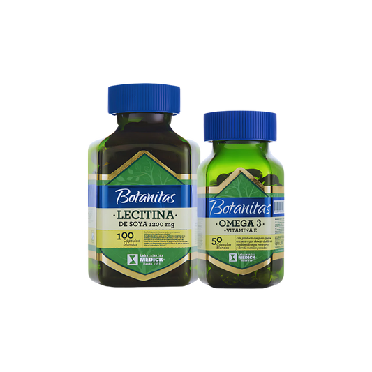 Lecitina De Soya 1200mg + Omega 3 Natural