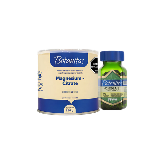 Magnesium Citrate + Omega 3 Bot Limonada De Coco