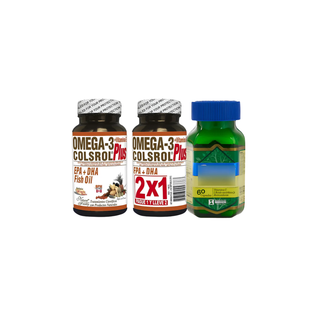 Omega 3 Colsrol  Y Colageno Hidrolizado Natural