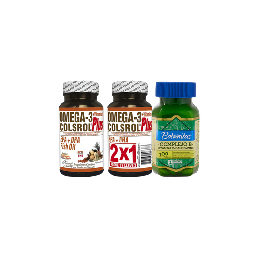 Omega 3 Colsrol  Plus Y Complejo B Natural