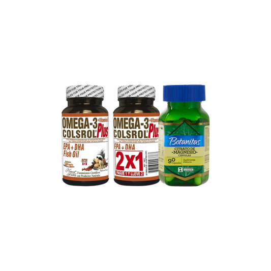 Omega 3 Colsrol  Y Citrato De Magnesio Natural