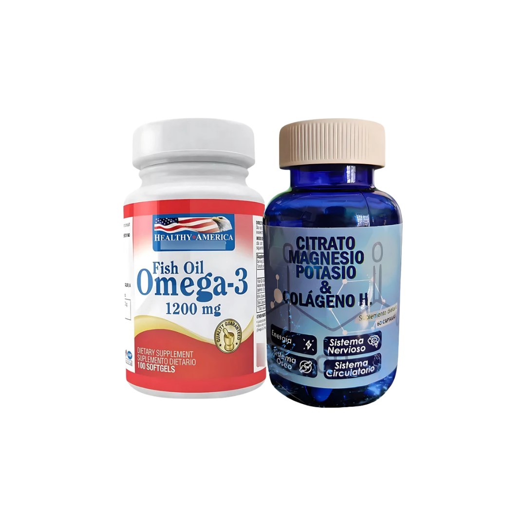 Omega 3 Healthy America Magnesio Potasio Natural