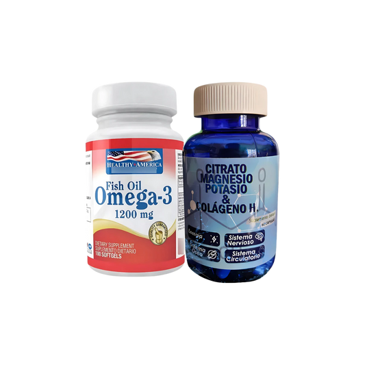 Omega 3 Healthy America Magnesio Potasio Natural