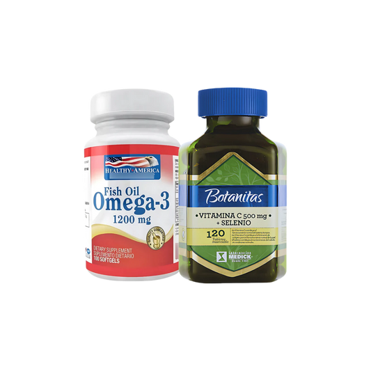 Omega 3 Healthy America + Vitamina C Natural