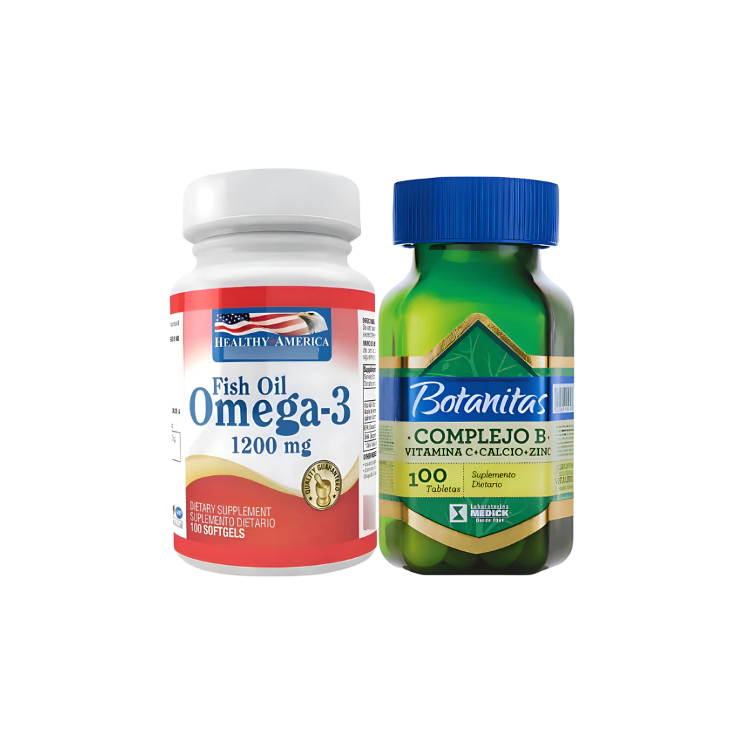 Omega 3 Healthy America + Complejo - Unidad A $360 Natural
