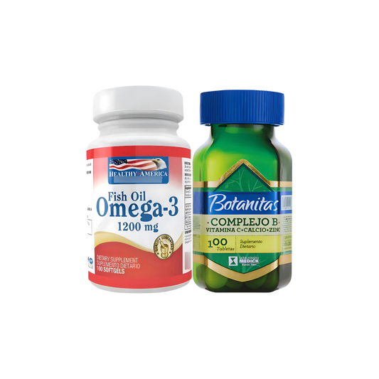 Omega 3 Healthy America + Complejo - Unidad A $360 Natural