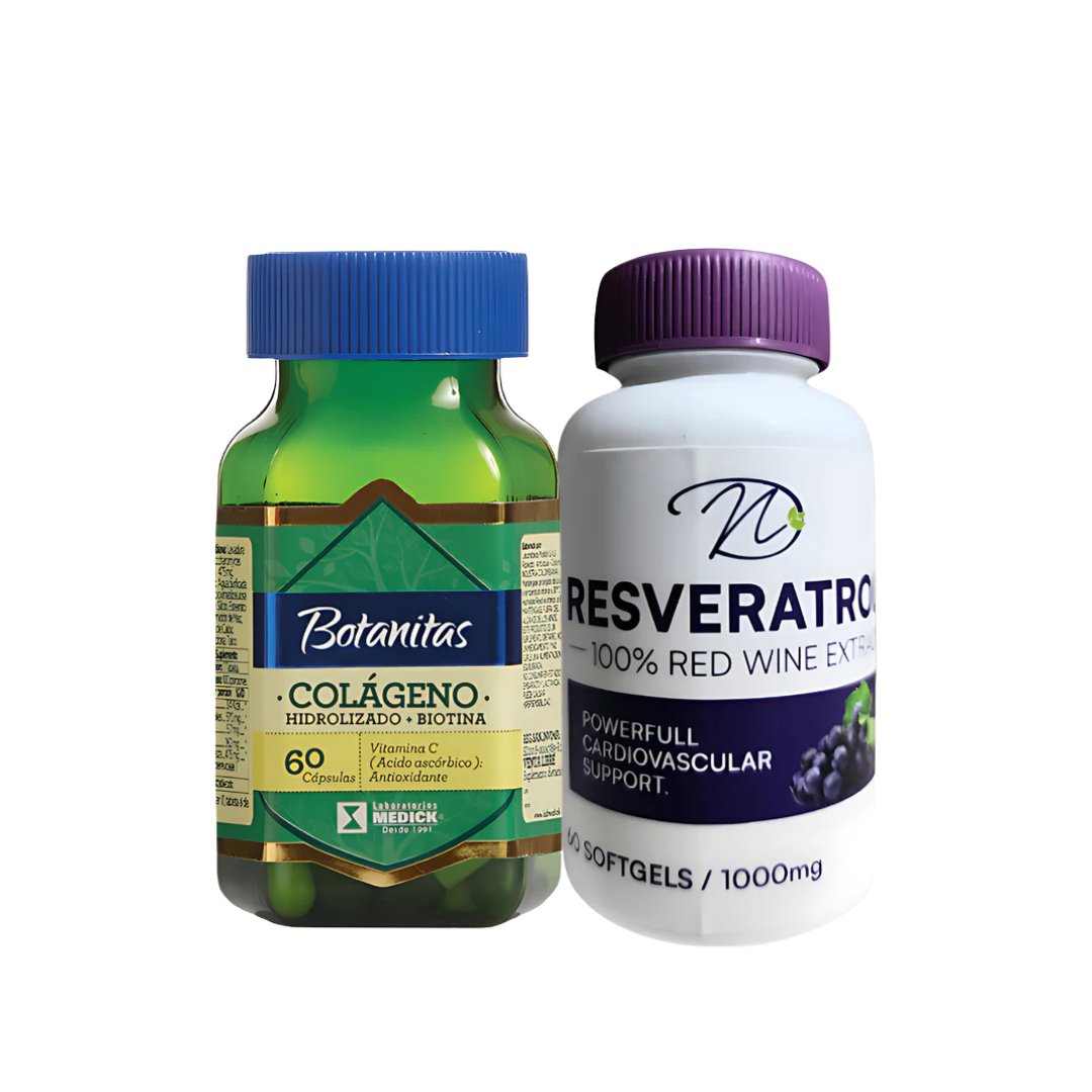 Colageno Hidrolizado Biotina Botanitas + Extracto Vino Rojo Resveratrol