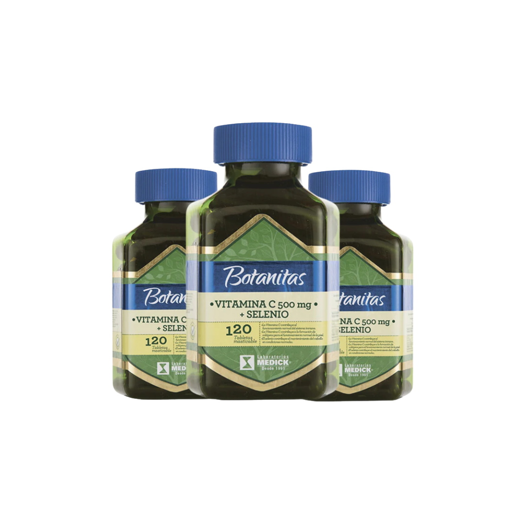 Vitamina C 500mg + Selenio X3 Natural