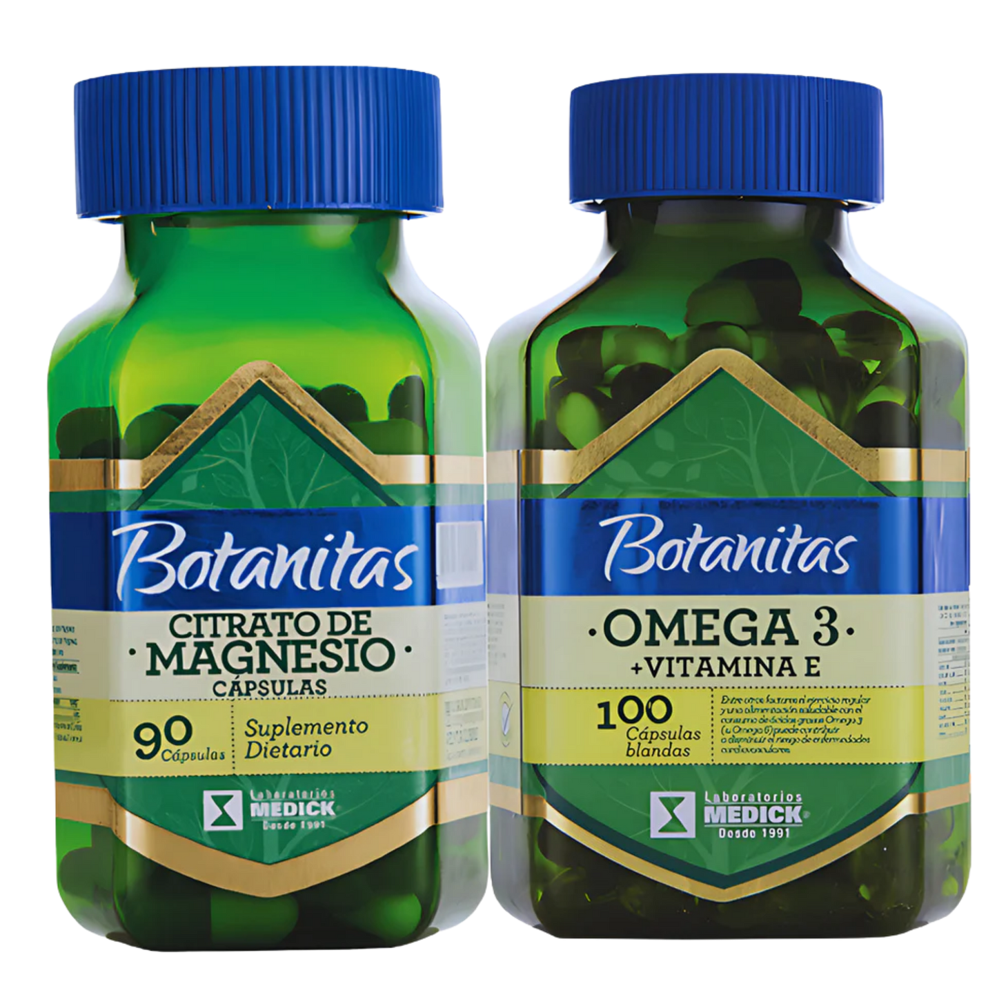 Citrato De Magnesio + Omega 3 X100 Botanitas