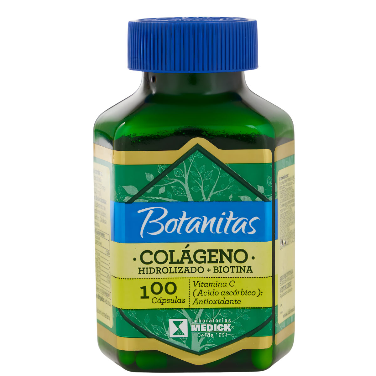 Colágeno Hidrolizado + Biotina Botanitas 100 Capsulas
