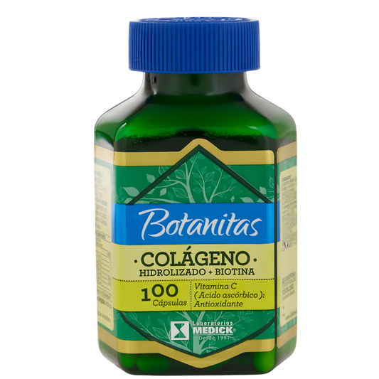Colágeno Hidrolizado + Biotina Botanitas 100 Capsulas