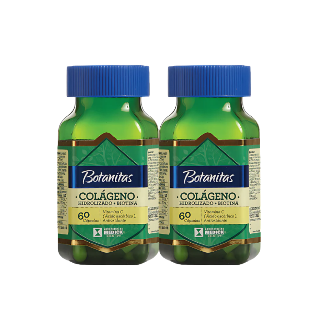 Colageno Hidrolizado Biotina 60 Capsulas X2