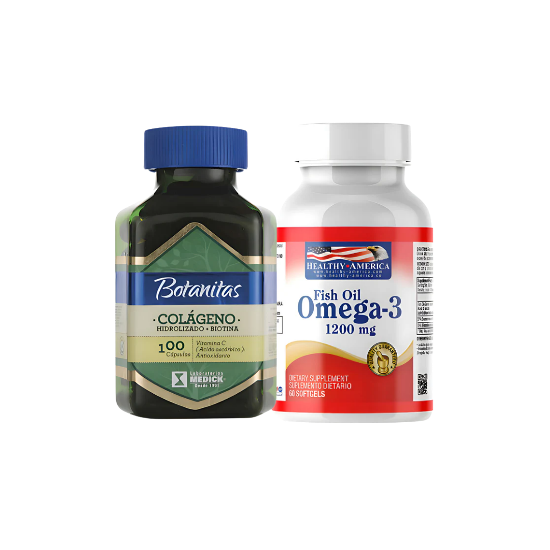 Colágeno Hidrolizado Y Omega 3 Americano Natural