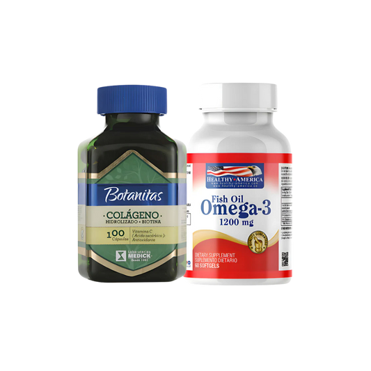Colágeno Hidrolizado Y Omega 3 Americano Natural