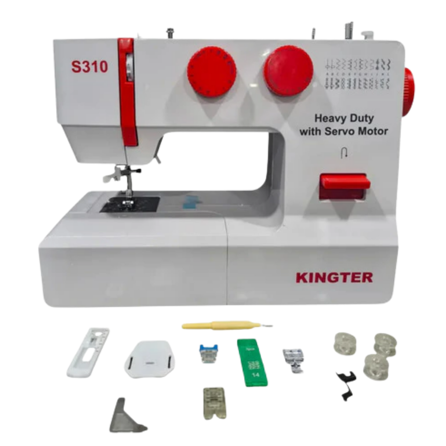 Máquina Familiar Kingter Heavy Duty 24 Puntadas Blanco 110v