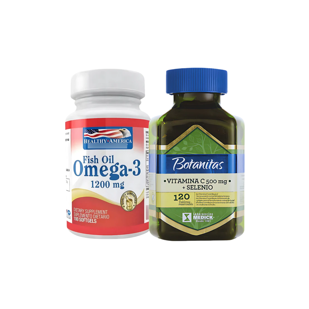 Omega 3 Healthy America Vitamina C Natural
